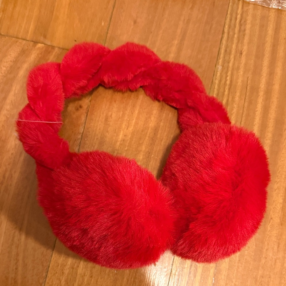 Red earmuffs new